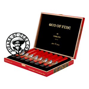 Arturo Fuente God Of Fire By Carlito - Double Robusto Tubos Box of 8